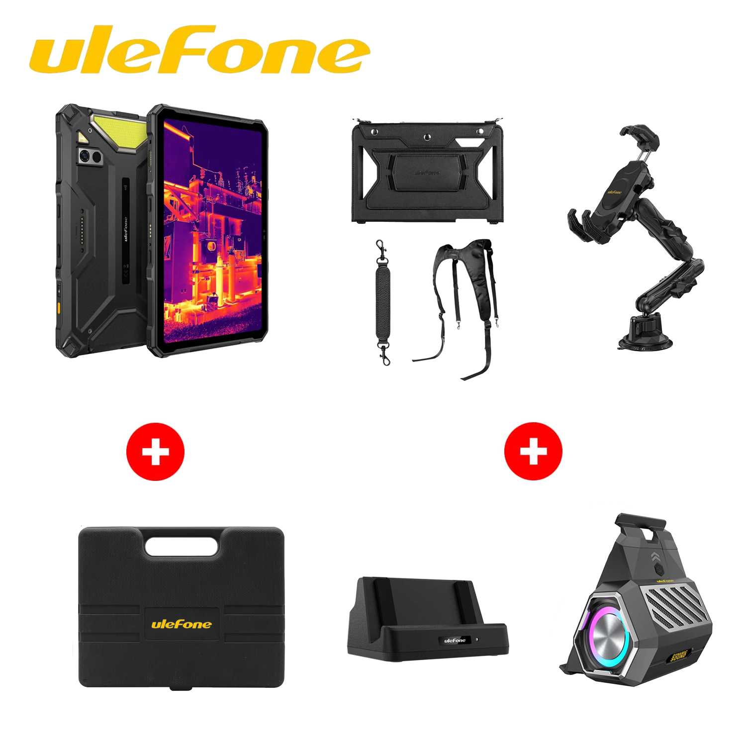 Armor Pad 4 Ultra Thermal + Kit de sonido + Armor Holster Pro + Base de carga de escritorio de 10 W + Soporte Armor Max
