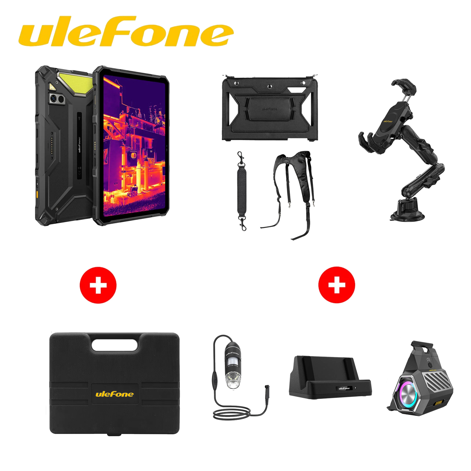 Armor Pad 4 Super Cooling + Kit de altavoces + Armor Holster Pro + Base de carga de escritorio de 10 W + Soporte Armor Max + Microscopio